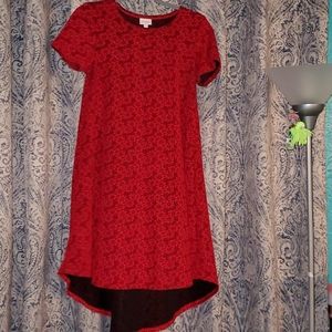 Lularoe Holiday Red Carly (no pocket)
